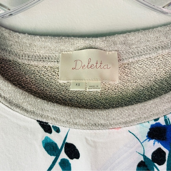 Anthropologie Deletta Mixed Media Top - Picture 3 of 5